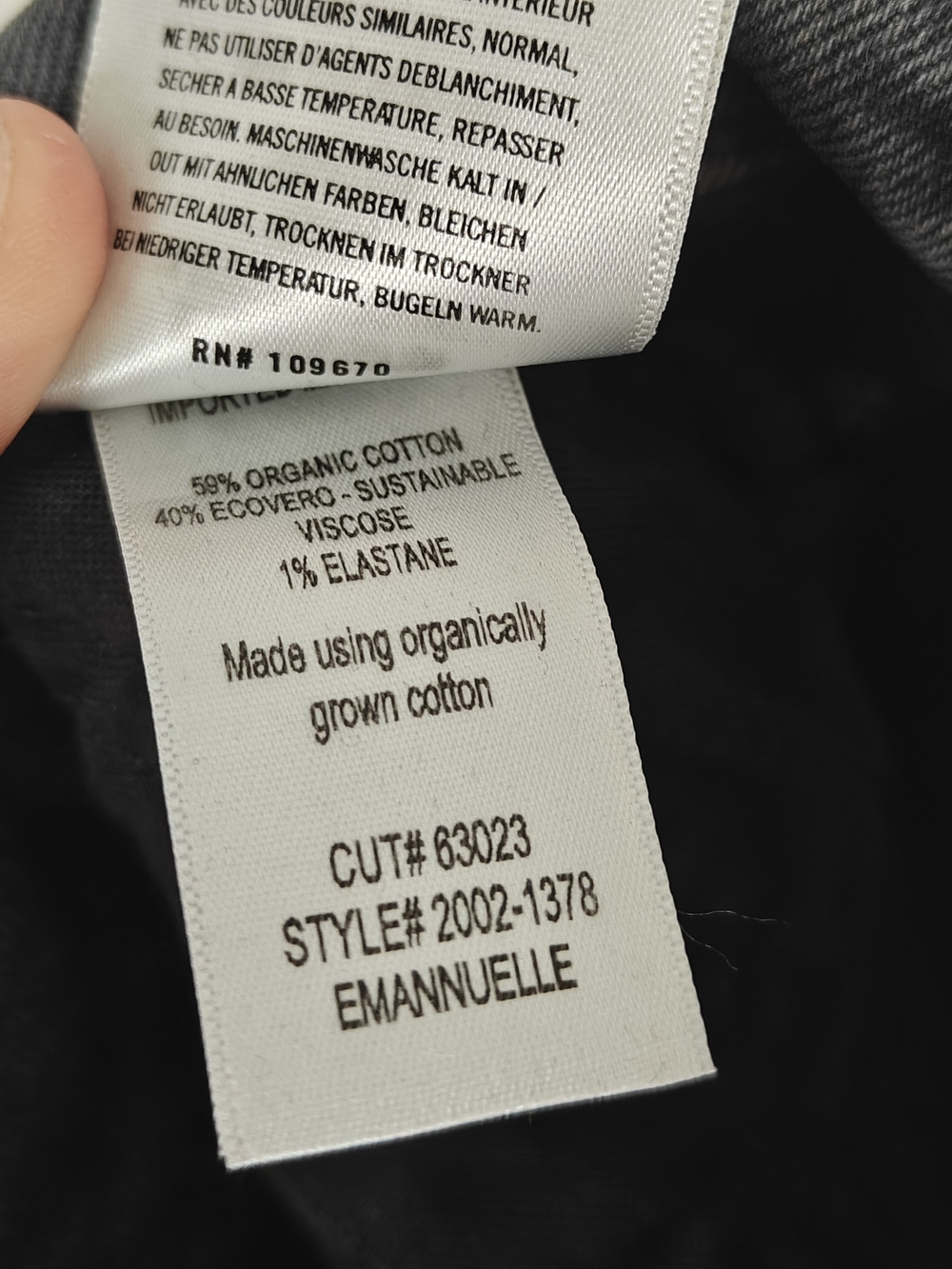 Citizens of Humanity Emannuelle Slim Boot Jeans Black Wash Stretch Denim Sz 26 - Picture 15 of 15